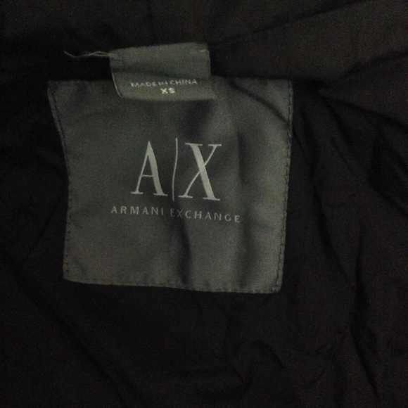A/X Armani Exchange Grey & Black Zip Up Hoodie. - Picture 4 of 5
